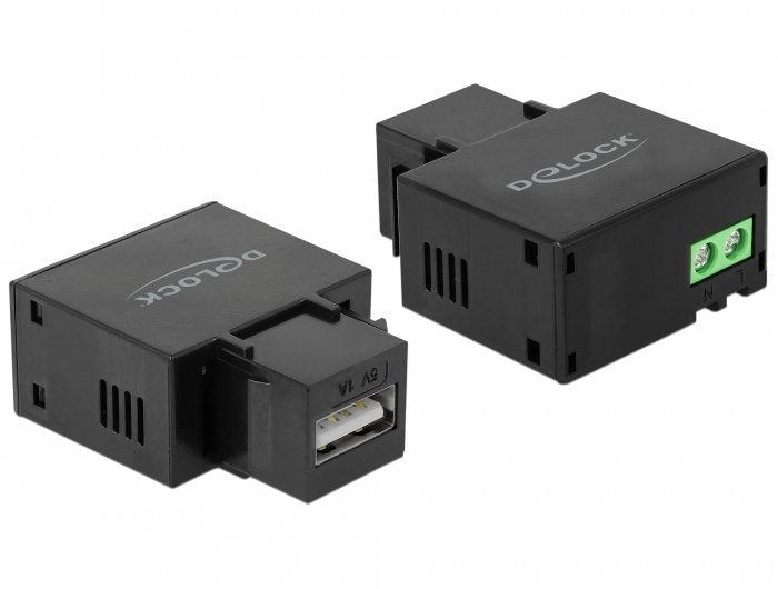 Keystone Módulo With USB Type a Connector Charging Female 5W Black