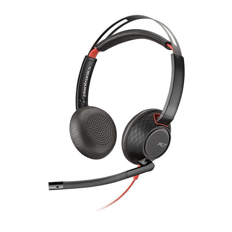 Blackwire 5220 Headset Wired Head-band, USB Type-c Black,