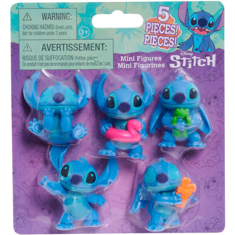 Blister 5 Figuras Stitch Disney