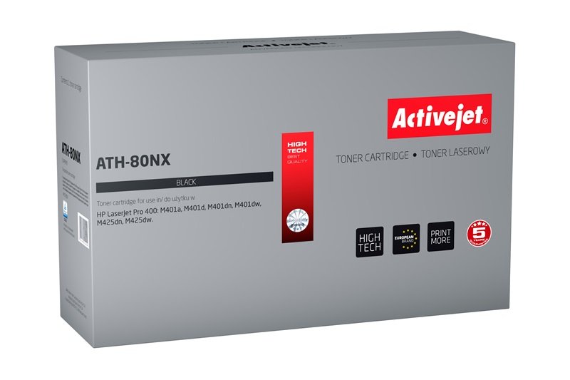 Activejet ATH-80NX Cartridge Toner Compatible Black 1 Pieces