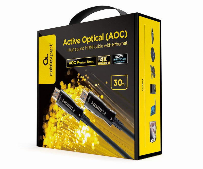 Gembird Active Optical Aoc High Speed HDMI Cable With Ethernet Aoc Premium Series 30M
