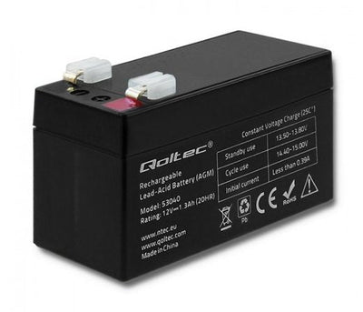 Qoltec Battery Agm 12V 1,3AH Máximo 19.5A — image 1