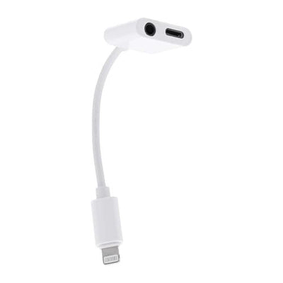 Tnb Way - Adapter Lightning a Jack 3,5MM Female + Lightning Female - White — image 1