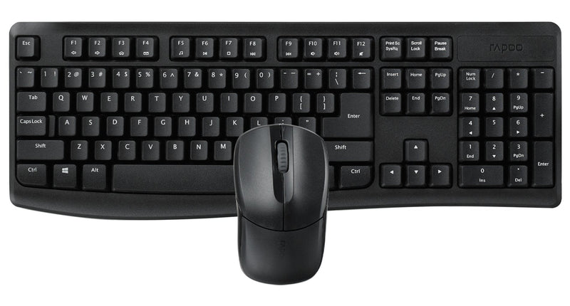 Rapoo X1800PRO Keyboard Mouse Included RF Wireless QWERTY Black