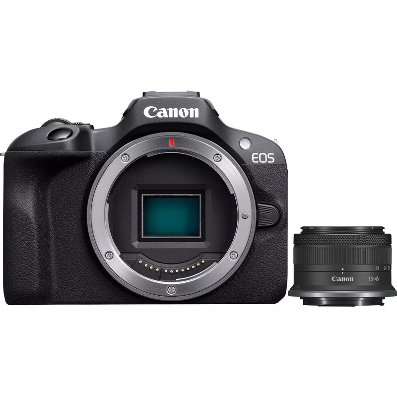 Canon Eos R100 + Lens Canon RF-s 18-45MM Is Stm Camera Mirrorless