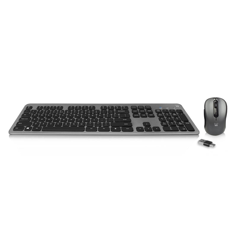 Ewent Teclado Spanish + Ratón EW3272 RF Inalámbrico QWERTY Negro