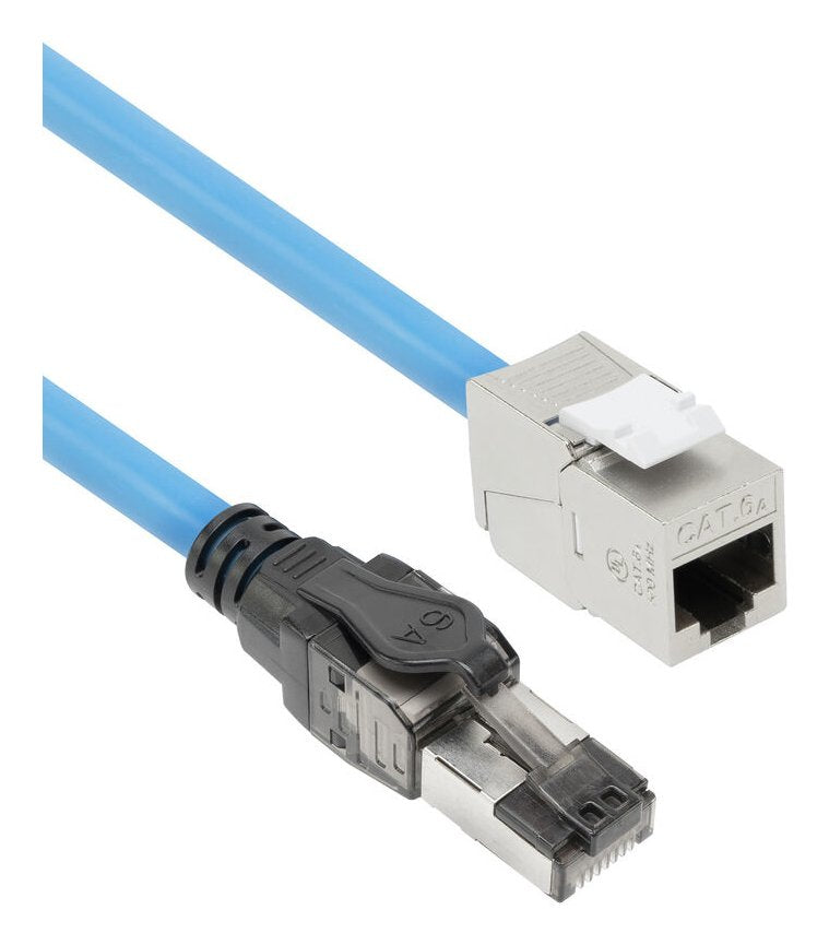Purple 65 Meters S FTP CAT.6A B2CA PoE + 100W Solid Prefab Installation Cable RJ45 Male – Female