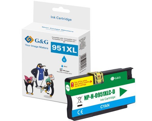 G&g Ink Compatible With HP 951XL/ CN046AE Cyan