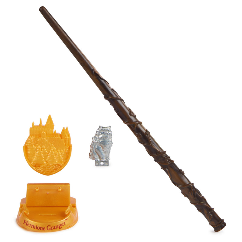 Spin Master Wizarding World Harry Potter - Auténtico Set Of Rol With Varita Hermione Granger With Stand Hogwar