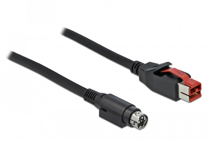 Delock Poweredusb Cable Connector Male 24V a Mini-din 3 Pin Connector Male 3M Pos Printer And Terminals
