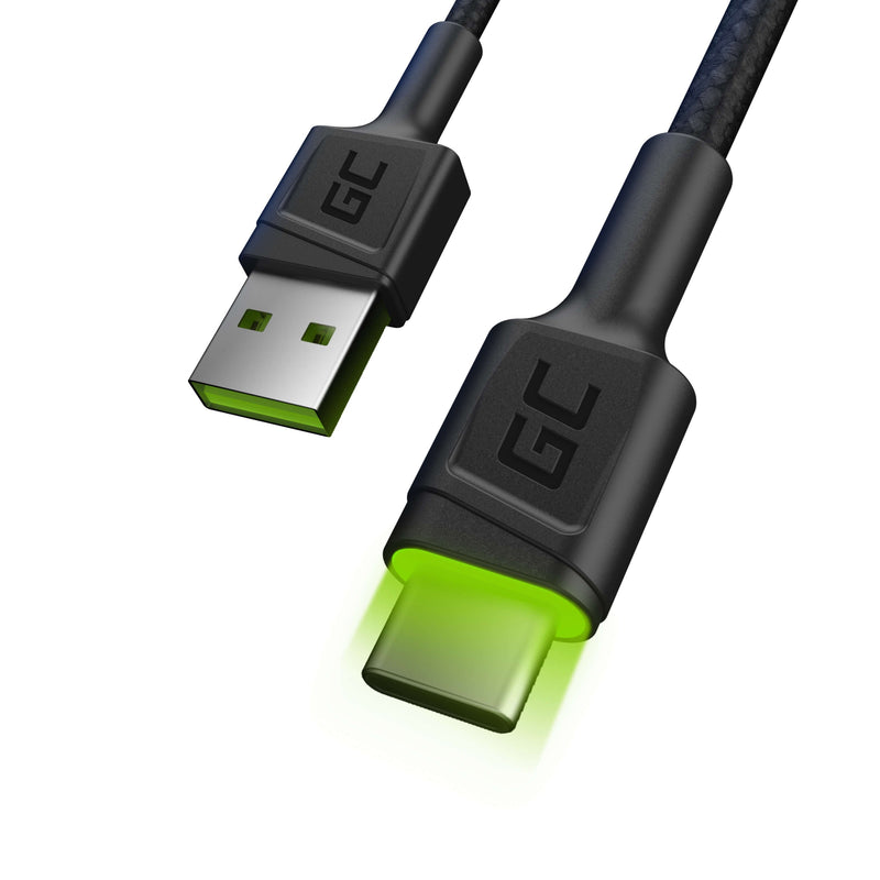 Cable Datos USB 2.0A Type-c 1.2M Greencell Qc 3.0 KABGC06