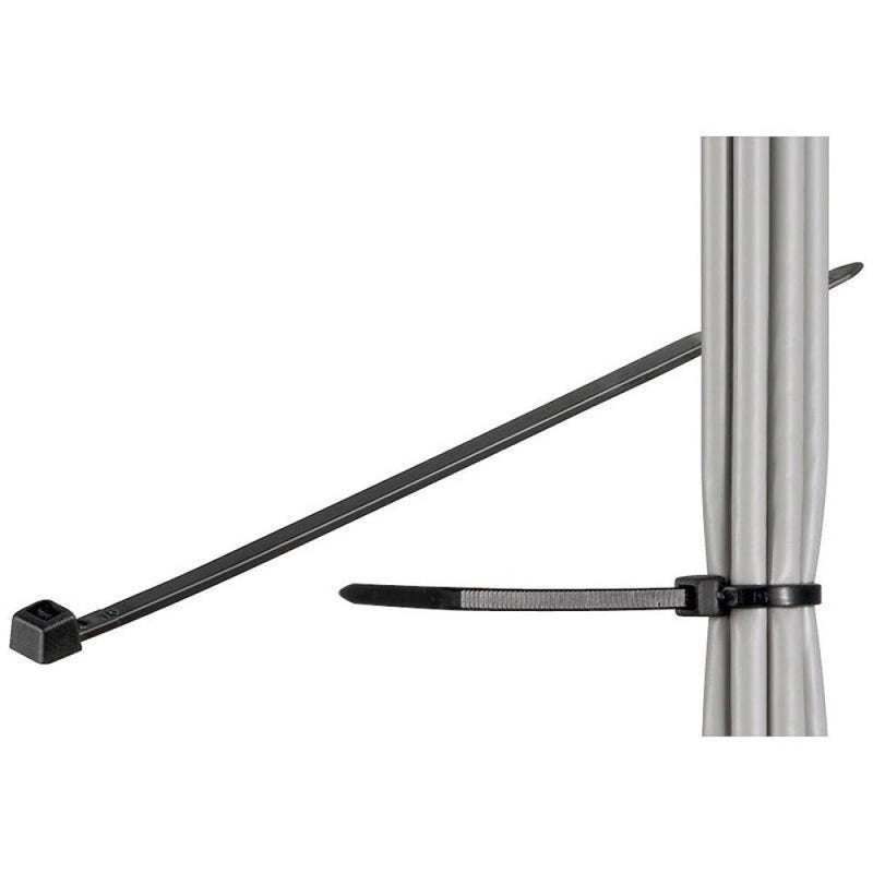 Techly Cable Ties 200 X 2.5MM Presilla Nylon Black 100 Pieces
