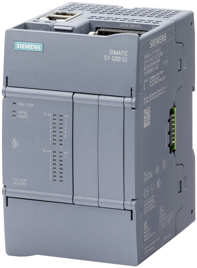 Siemens Simatic 6ES7214-1HH50-0XB0 S7-1200 G2 CPU 1214C DC Relé 14DI — image 1