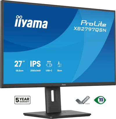 Iiyama Monitor , 27, Ips, 4-SIDE Slim Bezel 2560X1440 75HZ — image 1