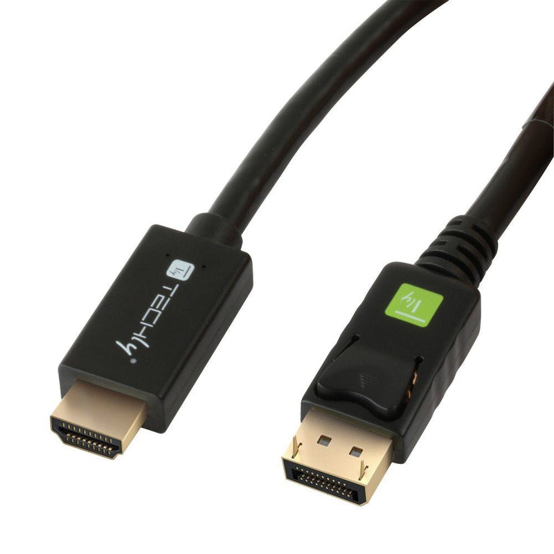 Techly Icoc DSP-H12-010 Adapter Cable Vídeo 1M DisplayPort HDMI Black