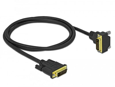 Delock DVI Cable 24 + 1 Male a 24 + 1 Male Angular 1M — image 1