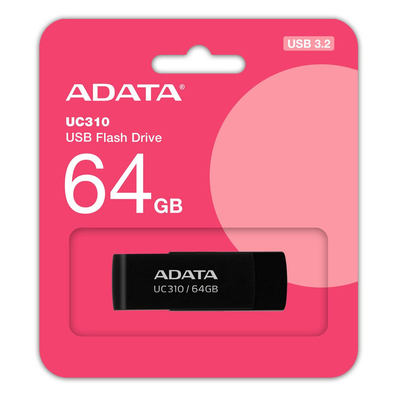 ADATA UC310 64GB, USB Flash Drive Black USB-A 3.2 Gen 1