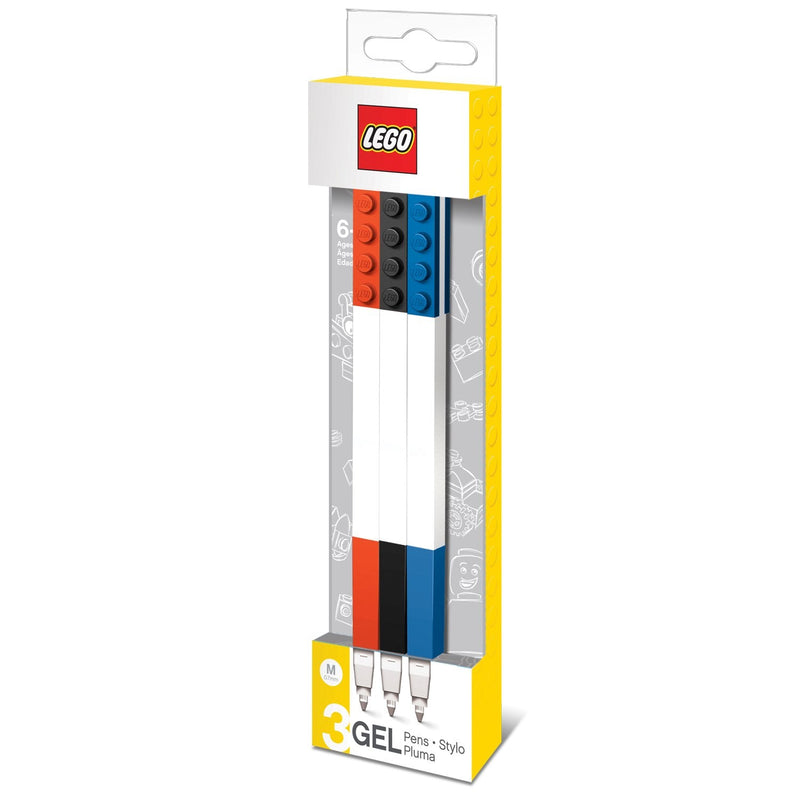 Lego Dlugopis Zelowy 3 Szt. Blue Black Czerwony
