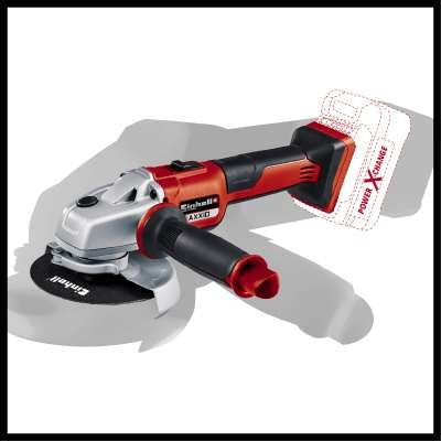Einhell Angular Amoladora Angular a Batería Profesional Axxio, 18 Voltios Rojo/Negro Sin Batería Ni Cargador 44