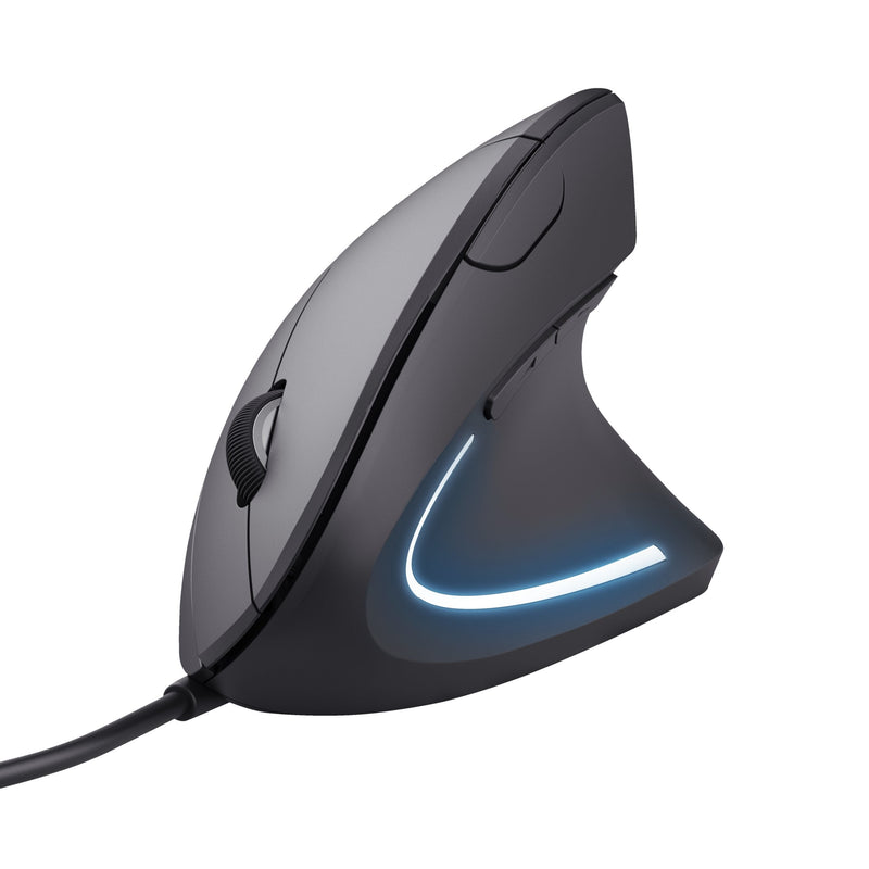 Trust Mouse Optico Ergonomico Verto 1600DPI Ergonomico 6 Buttons USB