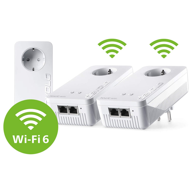 Devolo Magic 2 Wi-Fi 6 Next Multiroom Kit, Powerline White 4250059671959.0