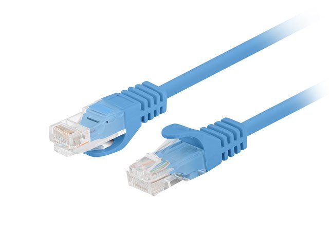 Lanberg Network Cable CAT.6 UTP 1M Blue 10-PACK
