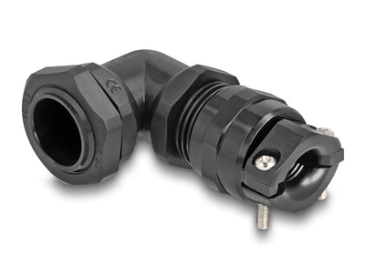 Delock 60595 Prensaestopas With Alivio Voltage And Protection Contra Flexión Ángulo 90 ° PG13,5 Black — image 1