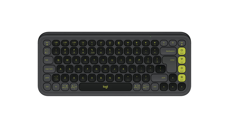 Logitech Keyboard English Pop Icon Keys Bluetooth QWERTY Internacional Ee.uu. Graphite Green
