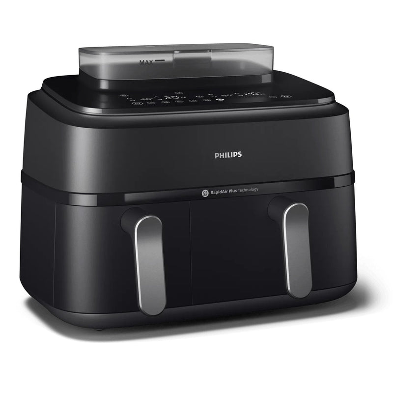 Philips Fryer Air NA551 00 Serie 5000, Double Basket Función Steam Colour Black