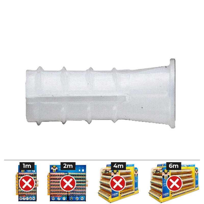 Box 500 Units Taco Plastic Type B Ø 6MM