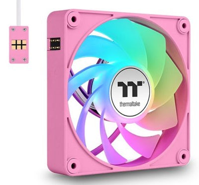 Thermaltake Fan Refrigeración PC CT120 Ex Reverse ARGB Sync, Colour Pink Paquete 3, 120MM CL-F225-PL12PK-A — image 1