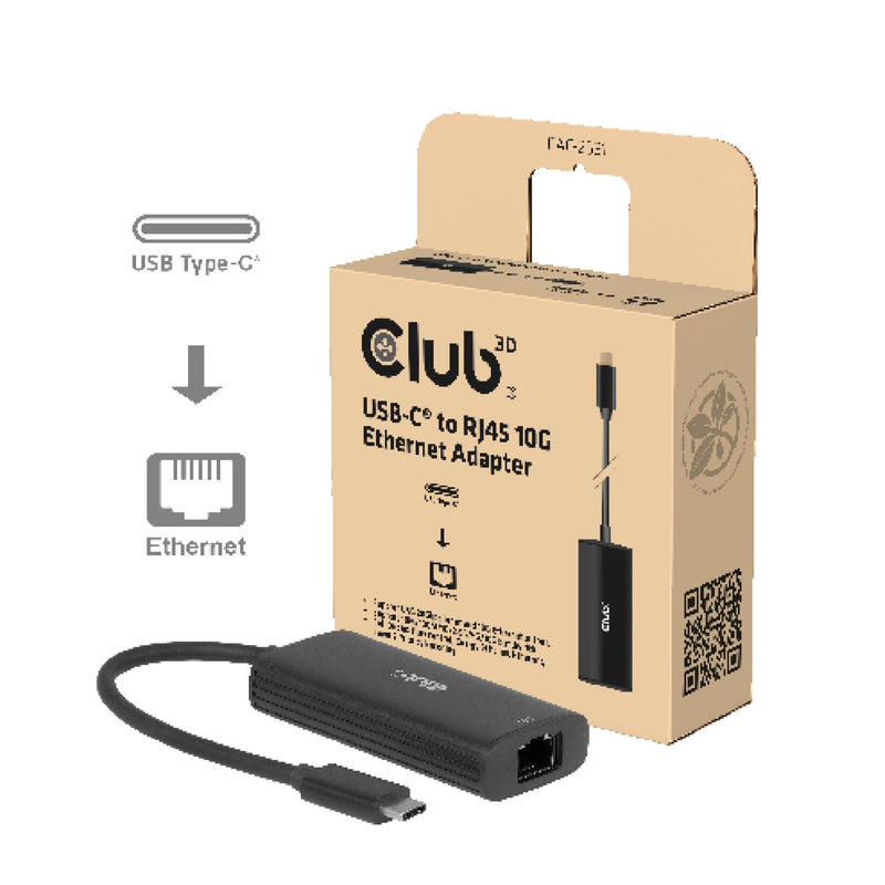 CLUB3D Adapter USB-C RJ45 10Gbps M/H Retail