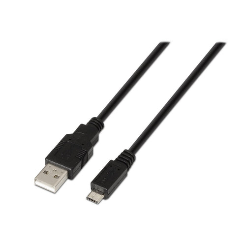 Aisens USB Cable 2.0 - Type a Male a Micro B Male - 3M - Black — image 1
