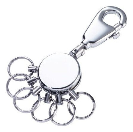 Troika Keyring Patent Anilla Silver