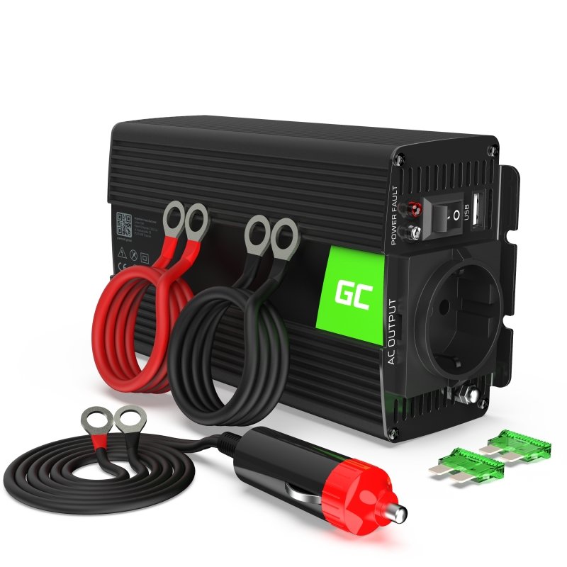 Green Cell Inversor Voltaje Automóvil ® 12V a 230V, 300W