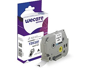 Armor K80007W4 Tape Printer Labels Black Sobre White Tze — image 1