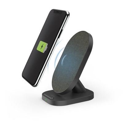 Hama Charger Wireless QI-FC10S-FAB Power 10W - USB-C - Indicador LED - Charging Fast - 109X65X82MM - Black — image 1