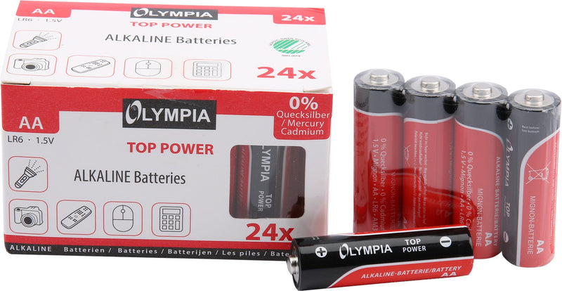 Olympia Batteries Alcalinas Aa Pack 24