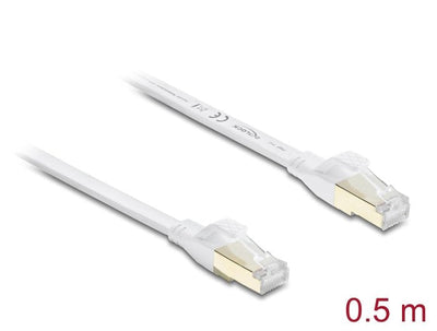 Delock RJ45 Flachband Network Cable CAT.8.1 U FTP 40Gbps, 0,5M — image 1