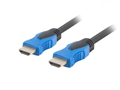 Lanberg HDMI Cable CA-HDMI-20CU-0005-BK Connectors Male/Male Chapados Oro Resolution Up To 3840*2160 0.5 Metre — image 1