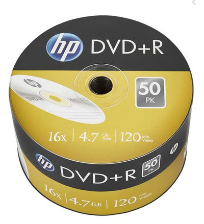 HP Dvd + R 4.7GB/120MIN/16X Bulk Pack (50 Drives — image 1