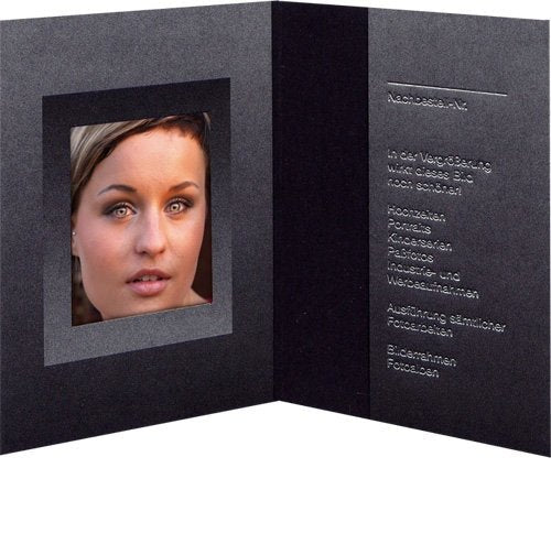 Daiber 100 Folders Fotografía Pasaporte Black / Silver 31X42 Mm