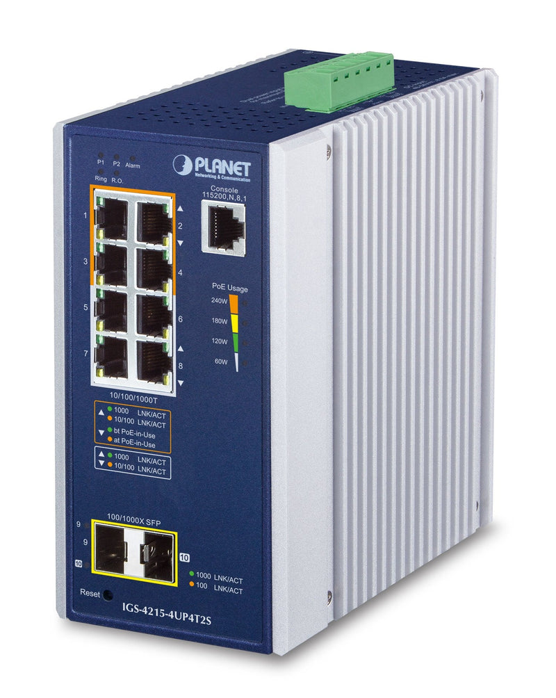 Planet Industrial 4-PORT Managed Switch IGS-4215-4UP4T2S