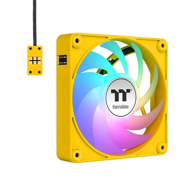 Thermaltake Fan Refrigeración PC CT140 Ex ARGB Sync Bumblebee, Fan Box Yellow Paquete 3, 140MM — image 1