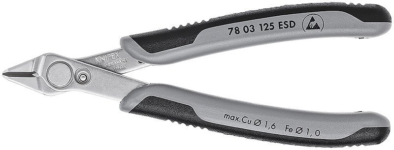 Knipex Electronic Super Knips Esd, 78 03 125 Esd, Pinzas Electrónicas 78 03 125 Esd