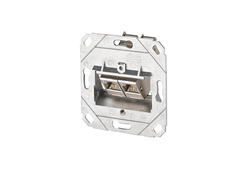 Metz Connect E-dat 2X UP0 CAT.6A Socket Power RJ-45 Silver