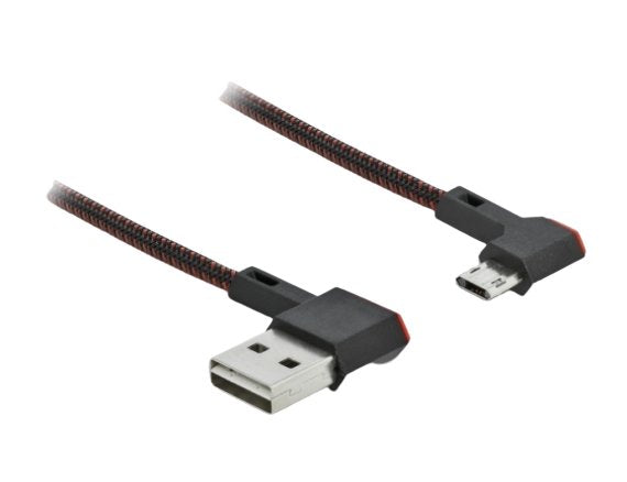 Delock Cable Easy-USB 2.0 -a - Micro USB M/M 0.50 Acodado