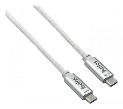 Helos Cable Connection USB4, 40Gbps 240W, Type-c Premium Connector Male 2,0M, White — image 1