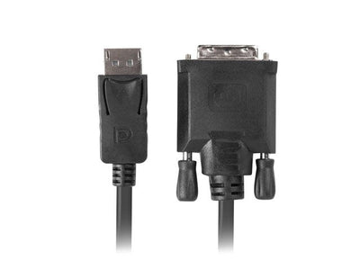Lanberg Cable DisplayPort(m) V1.2-DVI-D(M)(24 + 1) 1M Black Dual Link — image 1