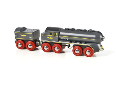Brio World Black Ball Lightning With Ténder, Vehículo Toy Black — image 1